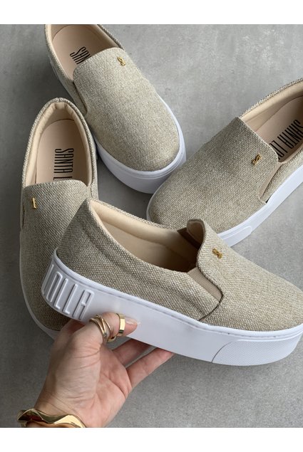 Slip On Poly Linen